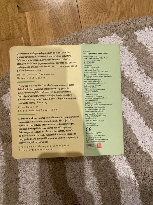 Książka pierwsze wiersze dla