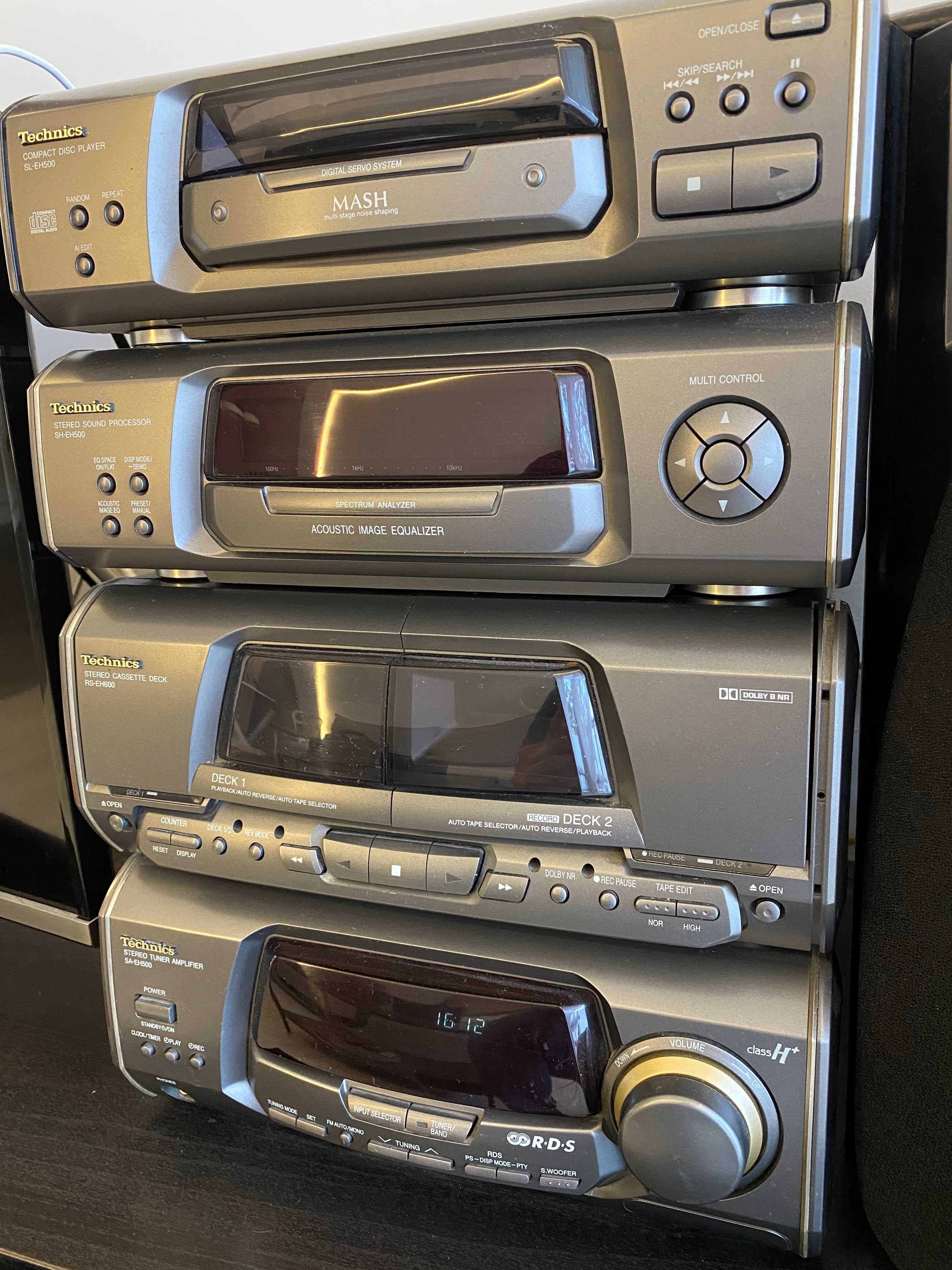 Wieża Technics SH-EH500 SA-EH500 segmentowa komplet z pilotem