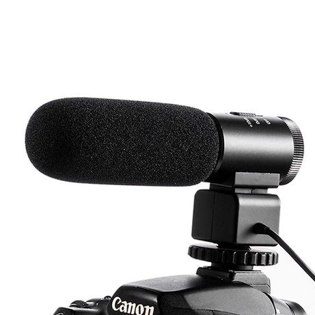 Цифровой внешний накамерный микрофон 3,5 мм Mic-810 Пушка для DV камер
