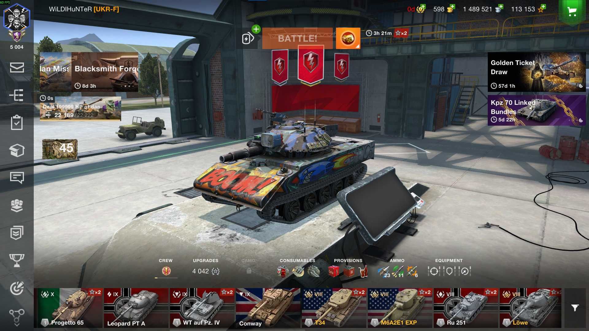 Продаж Топ аккаунту WoT Blitz (EU)