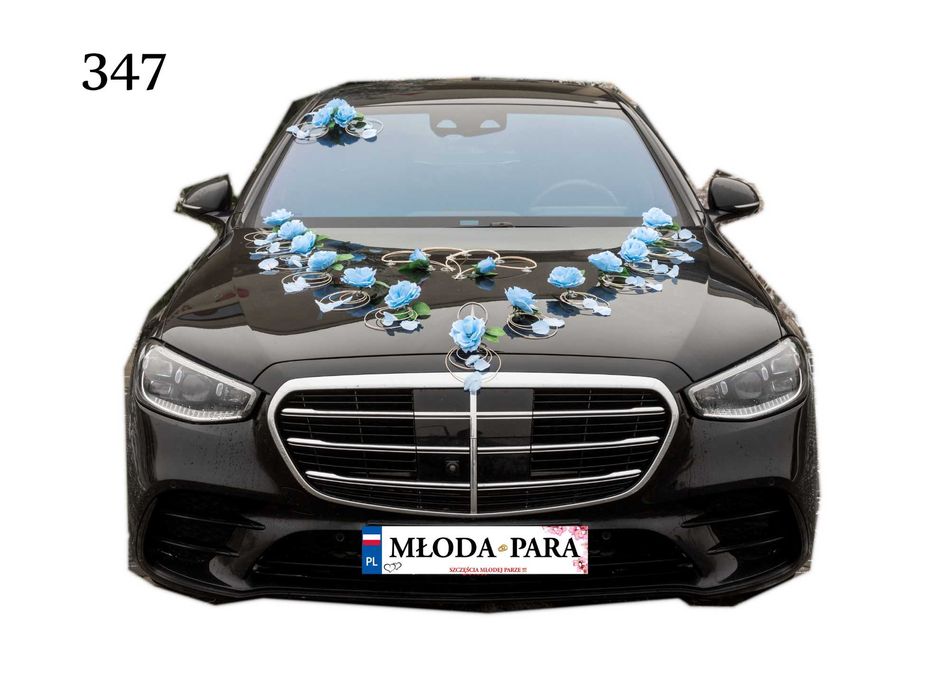 SUPER NOWA ozdoba dekoracja na auto samochód ślub wesele 347