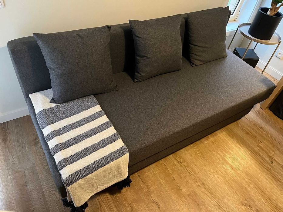 Sofá-cama 3 lugares, cinzento - ÄLVDALEN IKEA