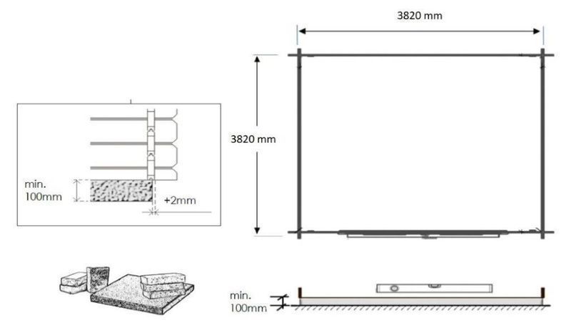 Domek ogrodowy narzędziowy altanka 4x4m 16m2 28mm DOM130