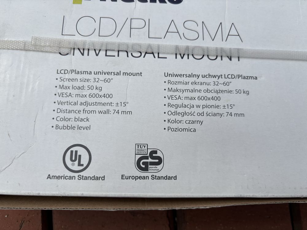 Nowy uchwyt do telewizora, plazma, LCD, max 60”
