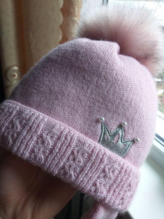 Шапочки зимові для дівчинки
