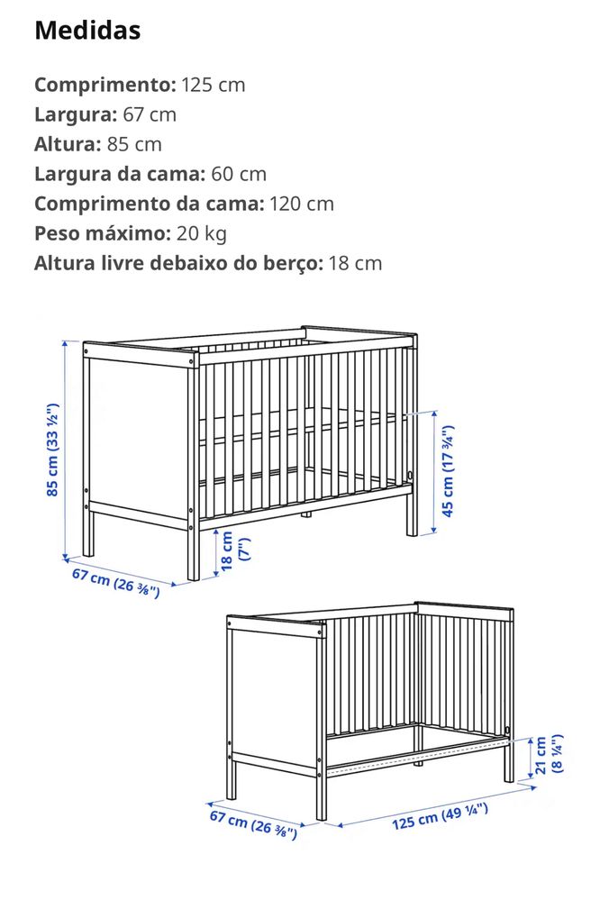 Berço + colchao