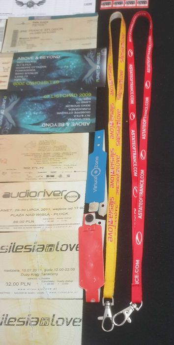 Kolekcja 36 biletów Trance Techno Electro Tiesto Armin Sensation
