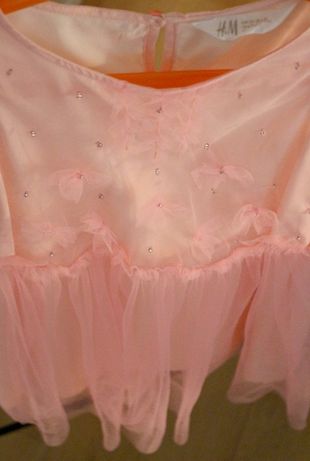 Необычное платье h&m на девочку фатин нарядное летнее 5-6лет