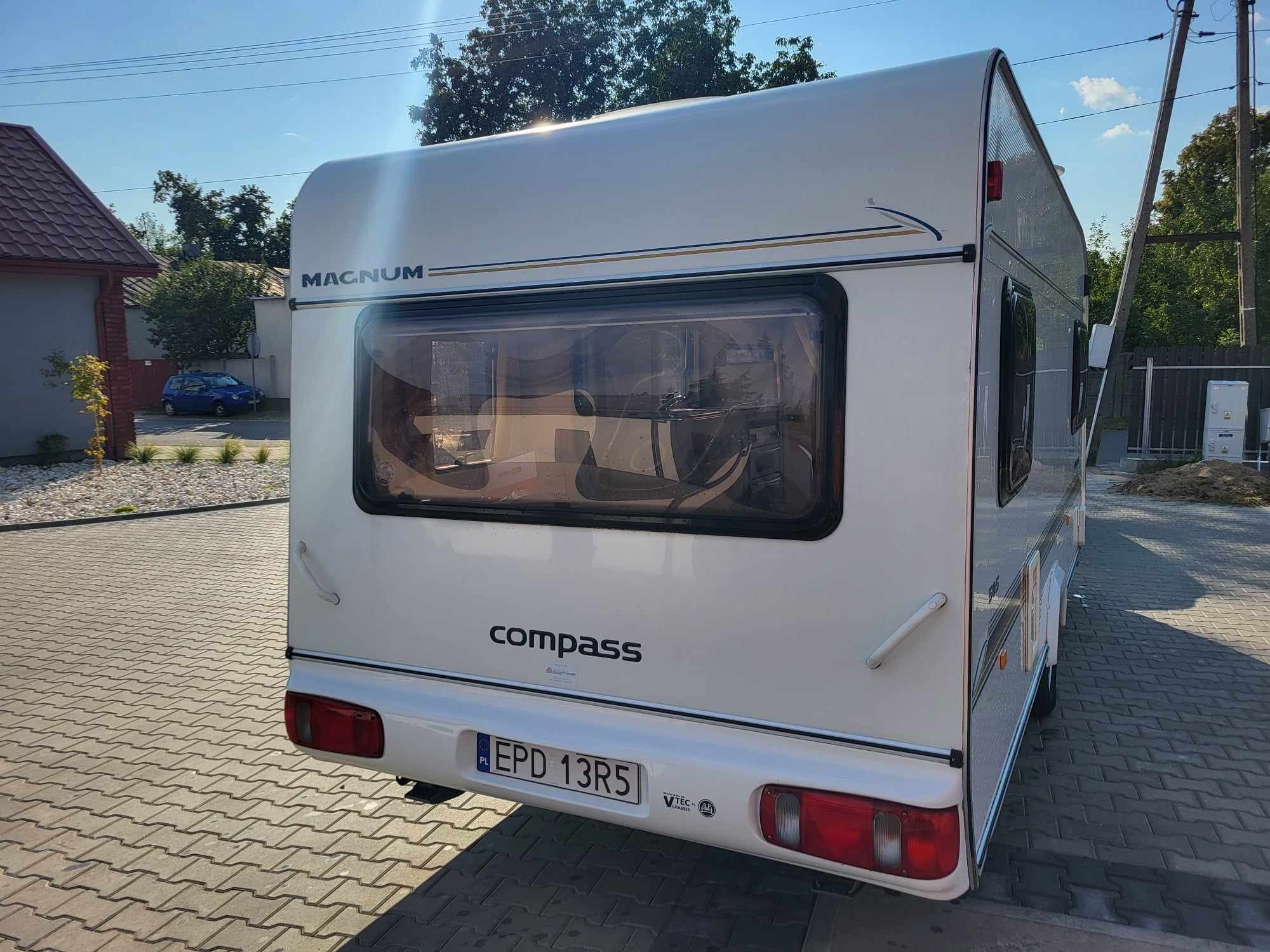 Przyczepa kempingowa Compass magnum mover  2003 r przedsionek