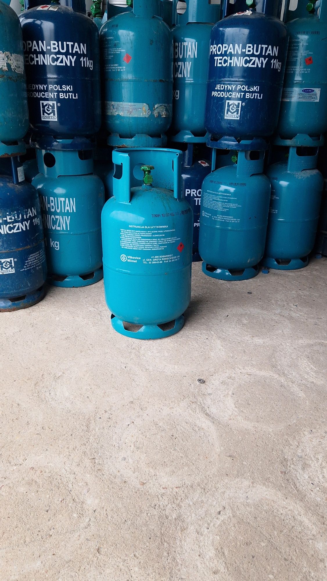 Butla stalowa na gaz płynny 11kg