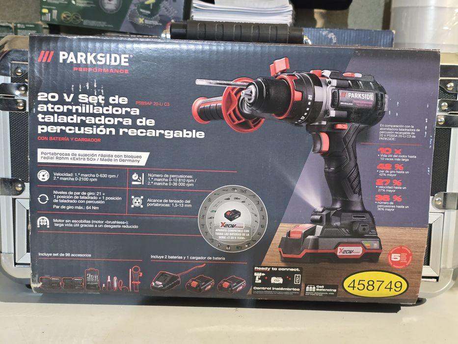 Aparafusadora de percussão Parkside