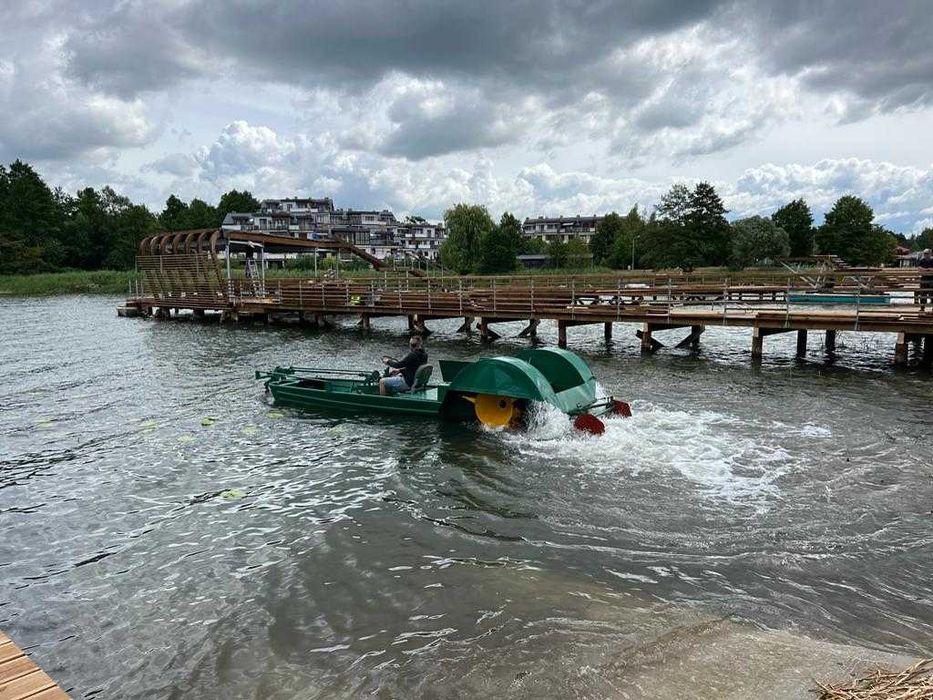 Łódz kosząca kosiarka pływająca Esox