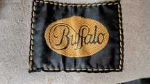 Buffalo - Botas tacão de madeira e biqueira de aço em couro (grife)