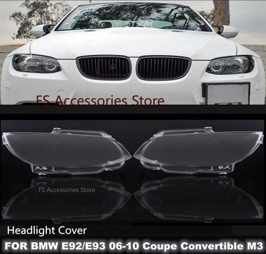 Vidro lente capa farol ótica BMW E92 E93 coupe M3