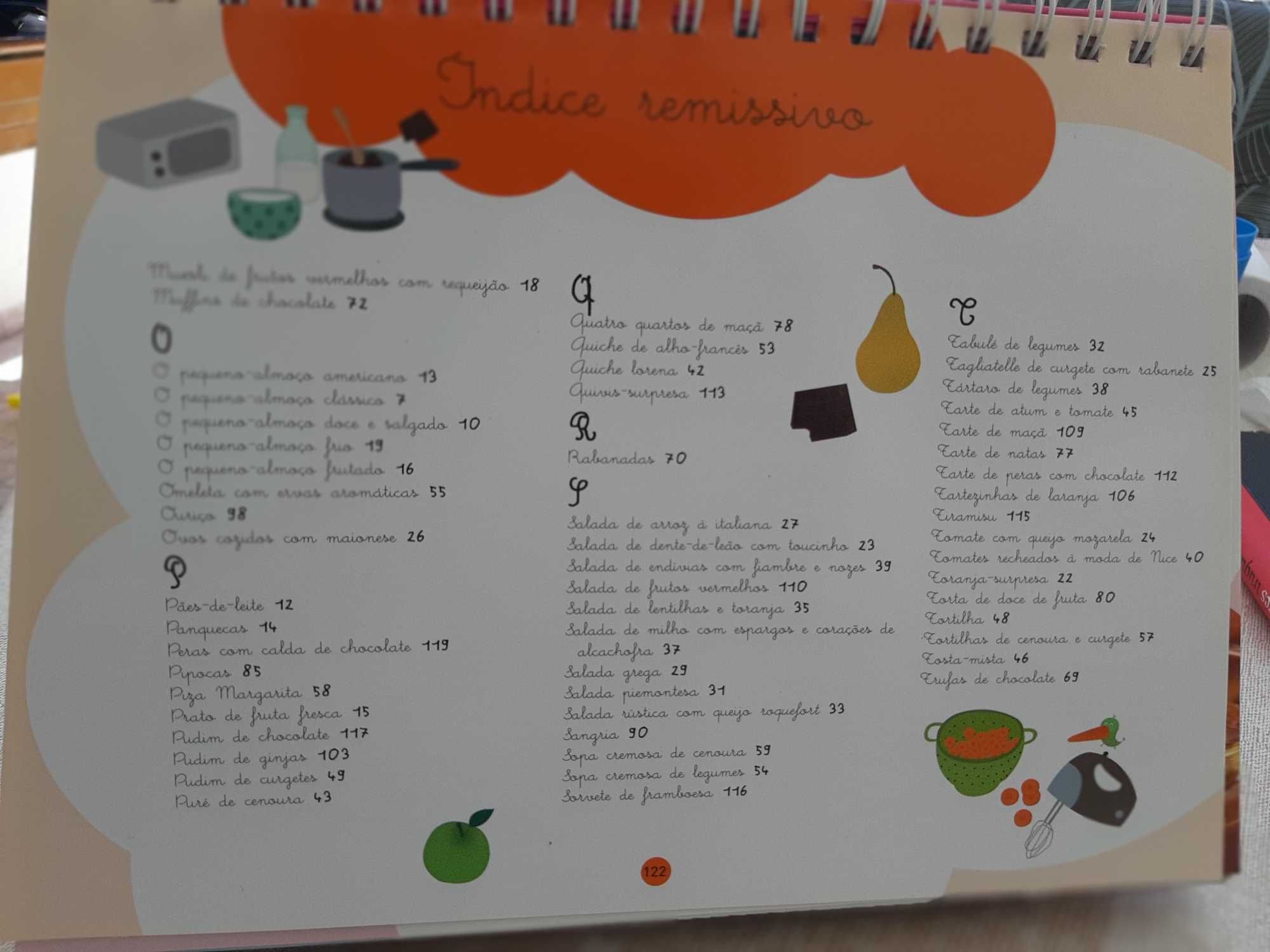 Livro infantil de receitas