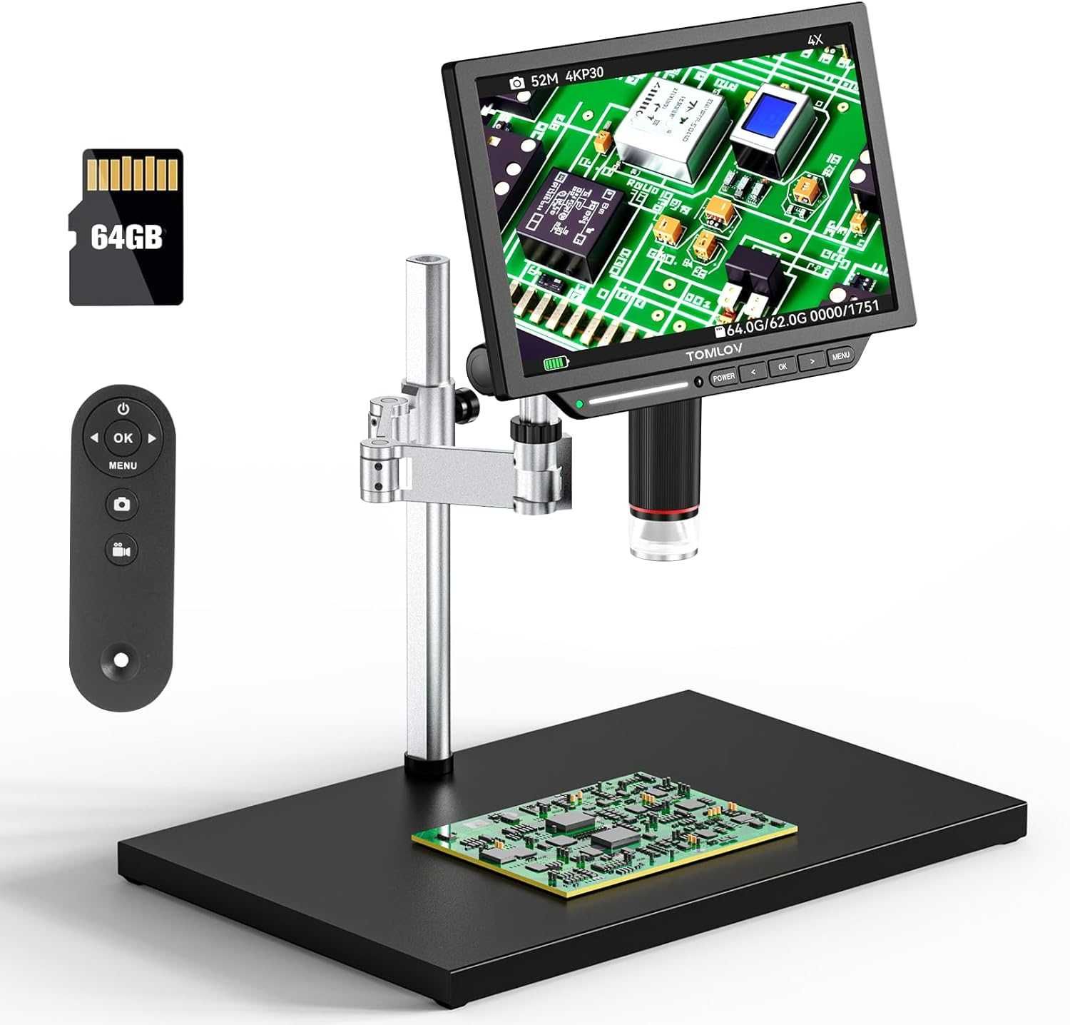Цифровий мікроскоп / Микроскоп Tomlov TM4K Max 4K 10.1" LCD