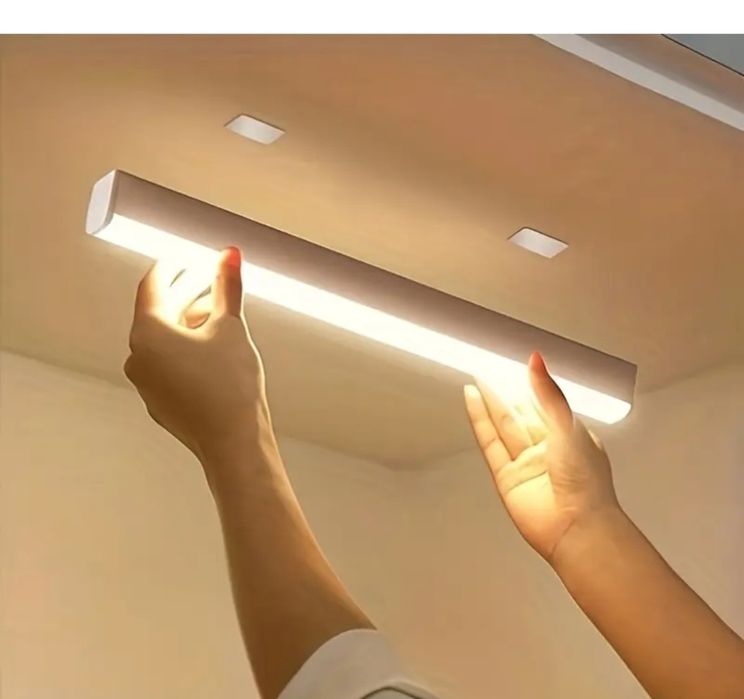 20 cm lampka z czujnikiem ruchu do szafy garderoby pod meble białe świ