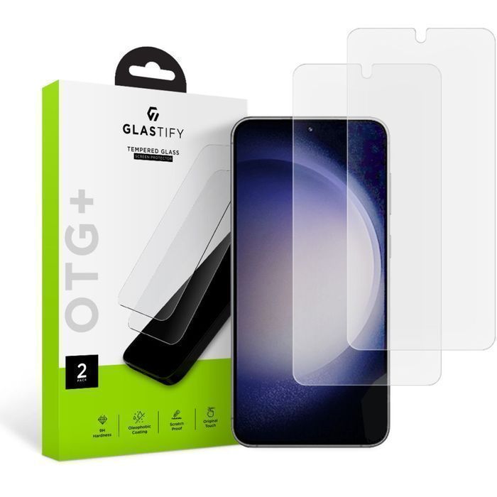 Szkło Hartowane Glastify OTG+ 2-Pack Galaxy S23 - Ochrona 9H