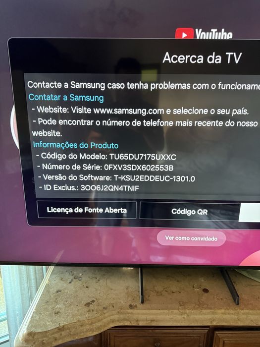Samsung Crystal UHD 65” DU7175 – Smart TV 4K