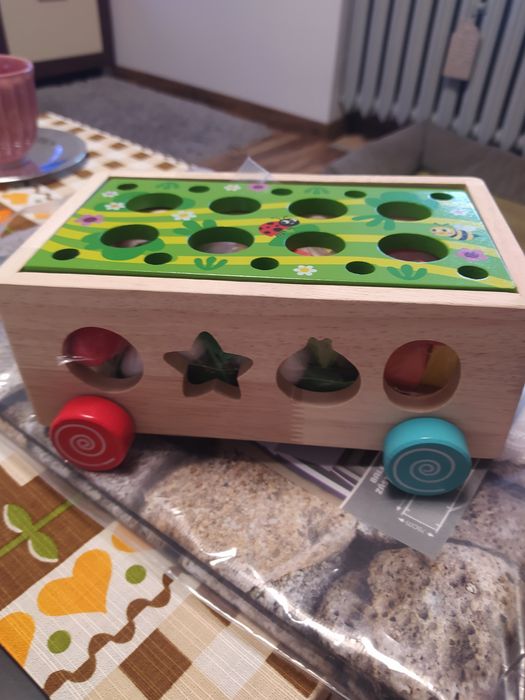 Gra drewniana marchewki