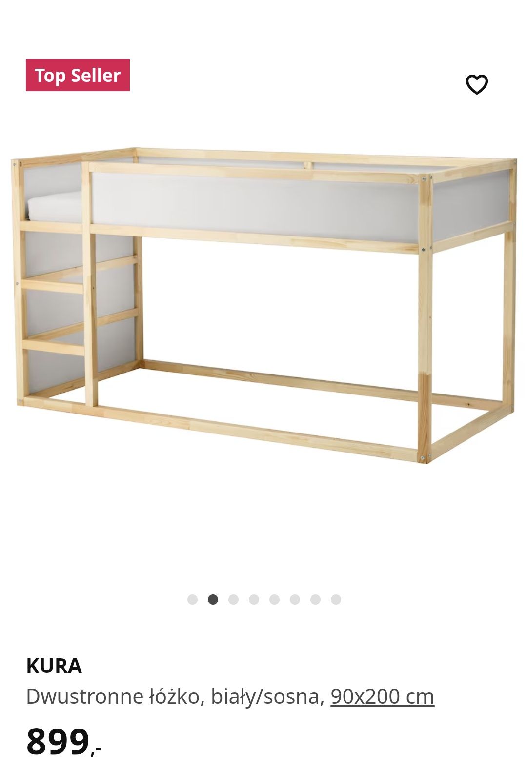 IKEA Łóżko KURA 90x200