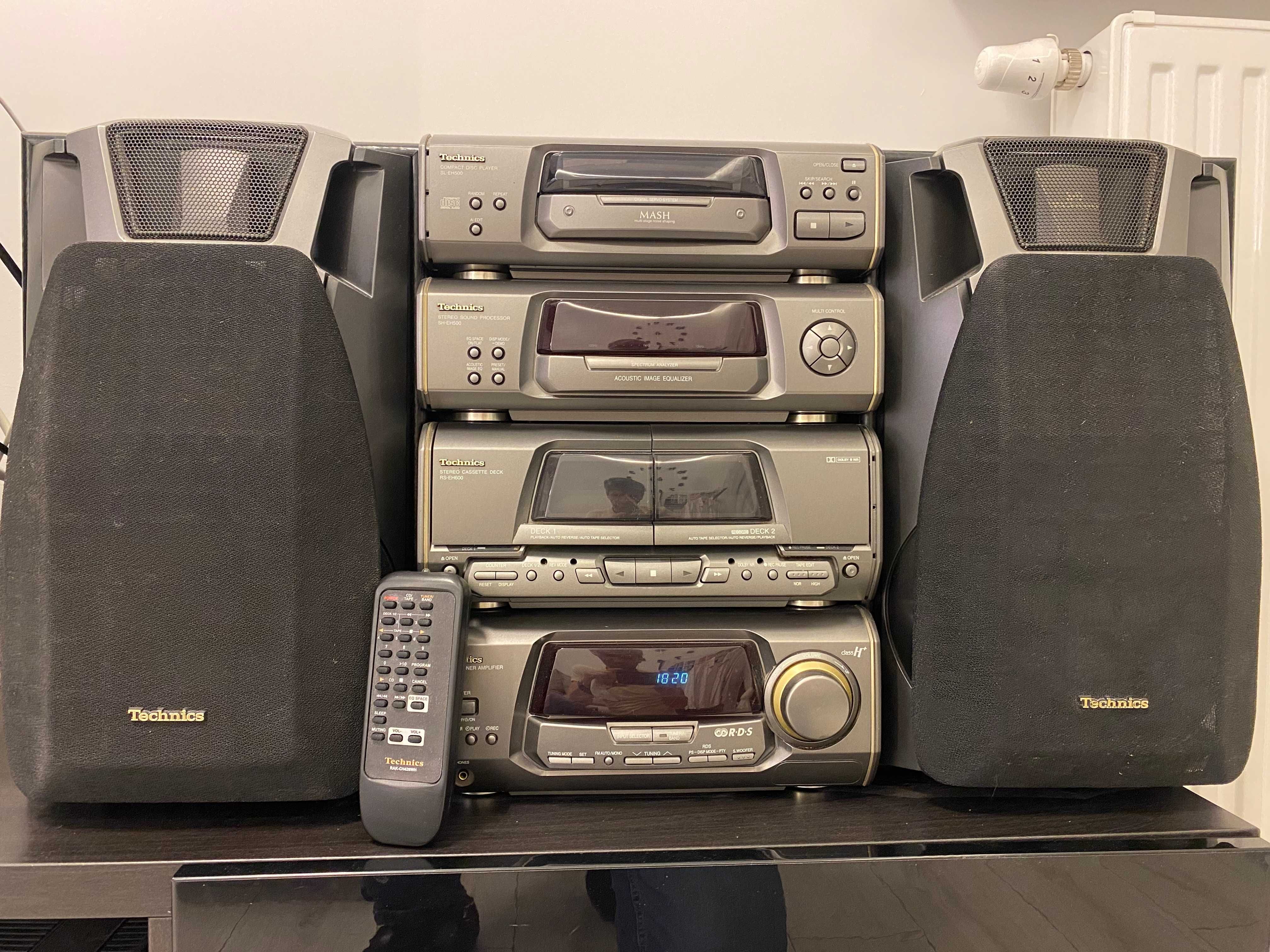 Wieża Technics SH-EH500 SA-EH500 segmentowa komplet z pilotem