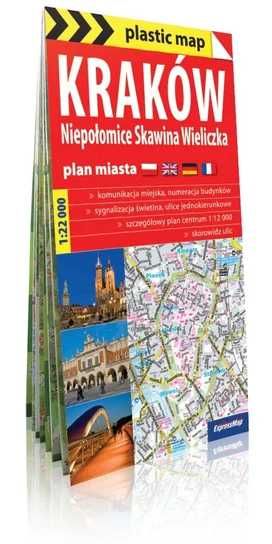 Kraków, Niepołomice, Skawina, Wieliczka. Plan miasta 1:22 000 (Nowa)