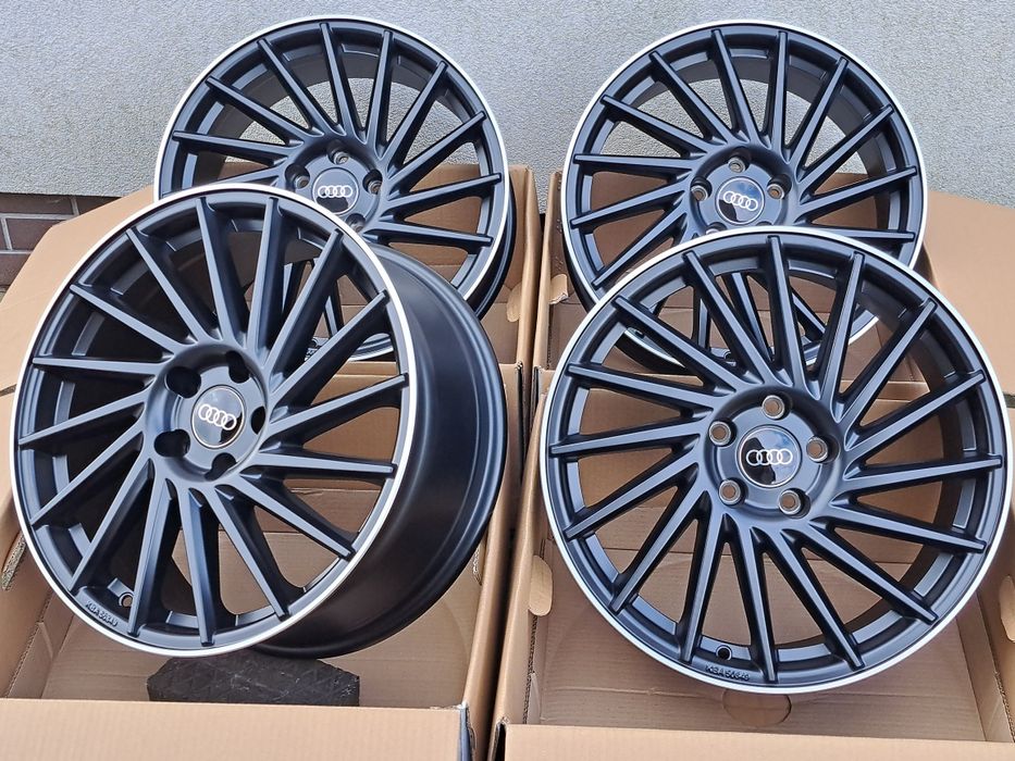 Alufelgi 18' AUDI 5x112 A3 A4 B6 B7 B8 B9 A6 C5 C6 Q3 Q2 TT BLACK KT17