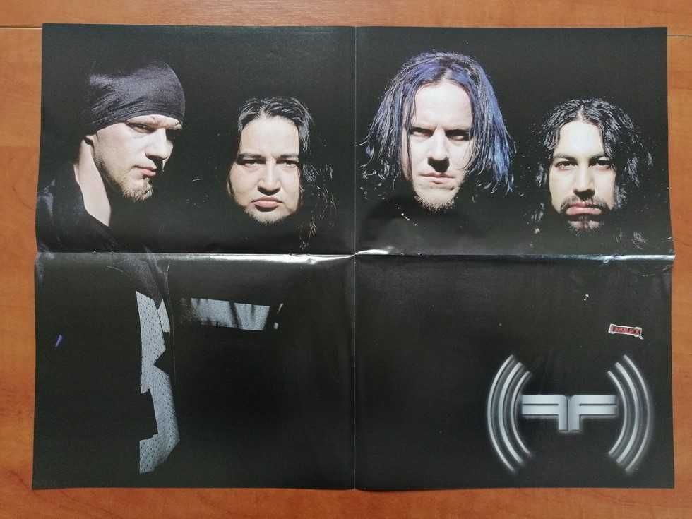 Plakat poster Fear Factory / Moonspell. Dwustronny. Lata 00. Nowy.