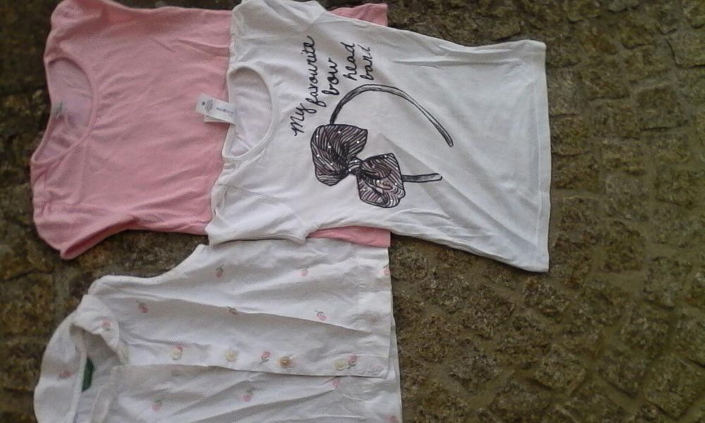 T- shirts , camisolas manga curta, comprida, casacos