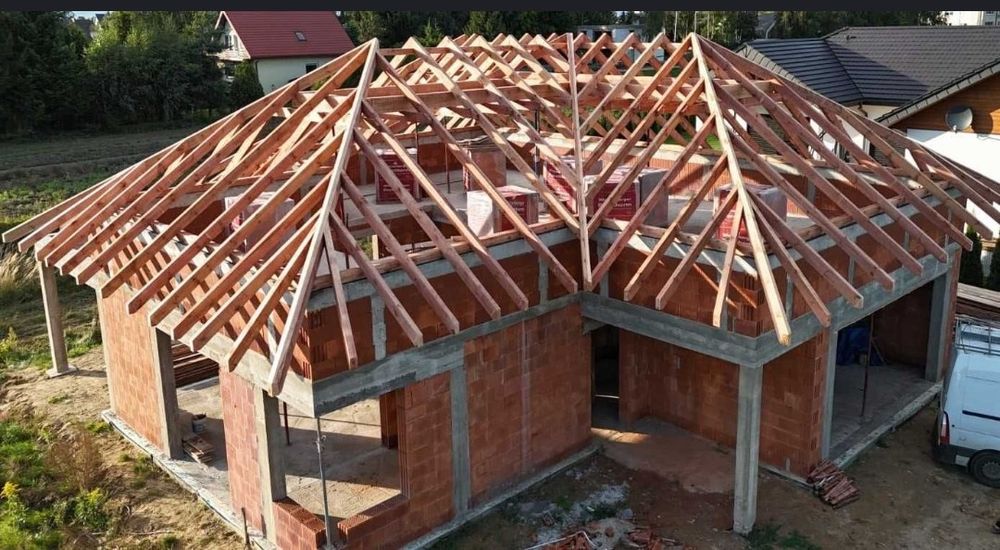 Więźba dachowa CNC impregnowana transport deski łaty wywiazka