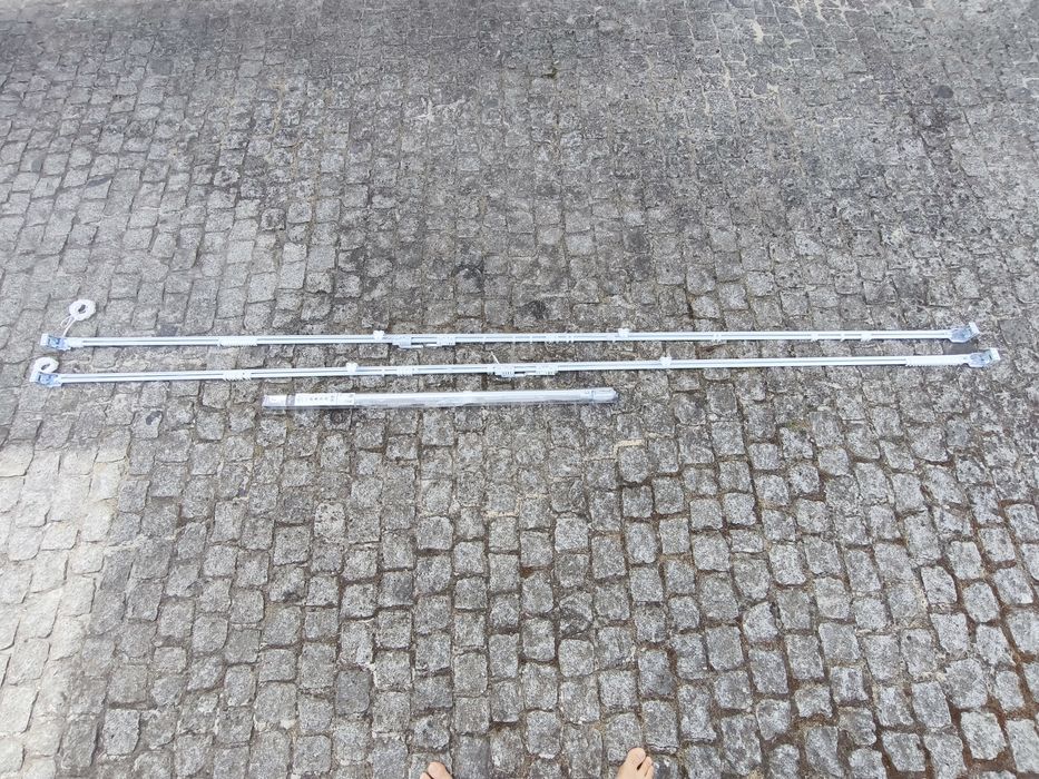 Calhas extensíveis para cortinas pesadas