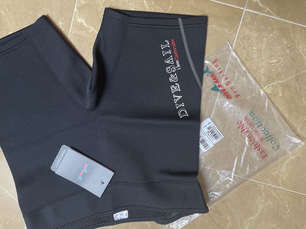 Shorts de neoprene 1,5mm, NOVO