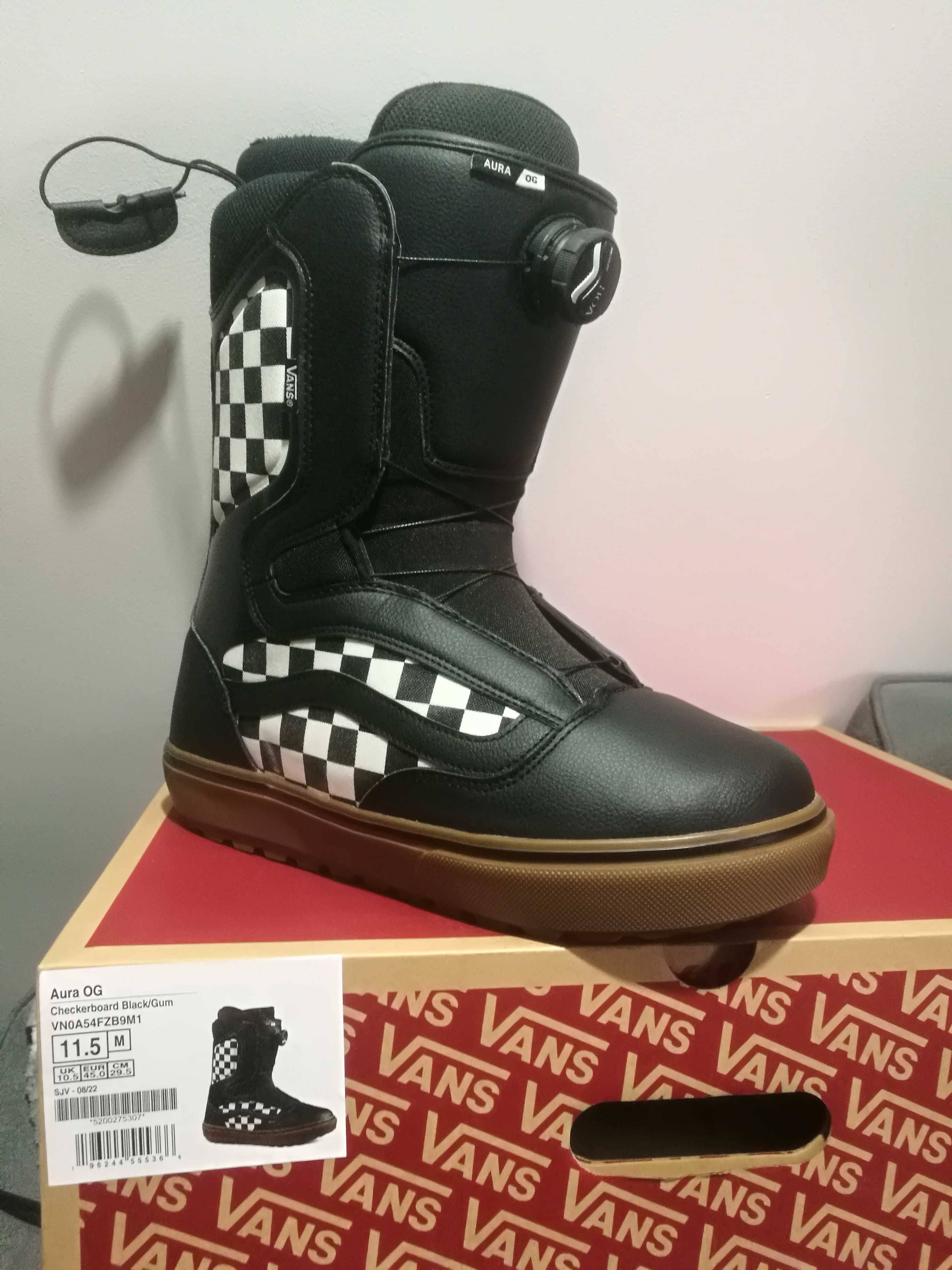 Buty snowboardowe Vans AURA OG   BOA  R. 45  29,5cm  29cm  Jak nowe