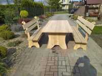 Meble ogrodowe - stół i ławki