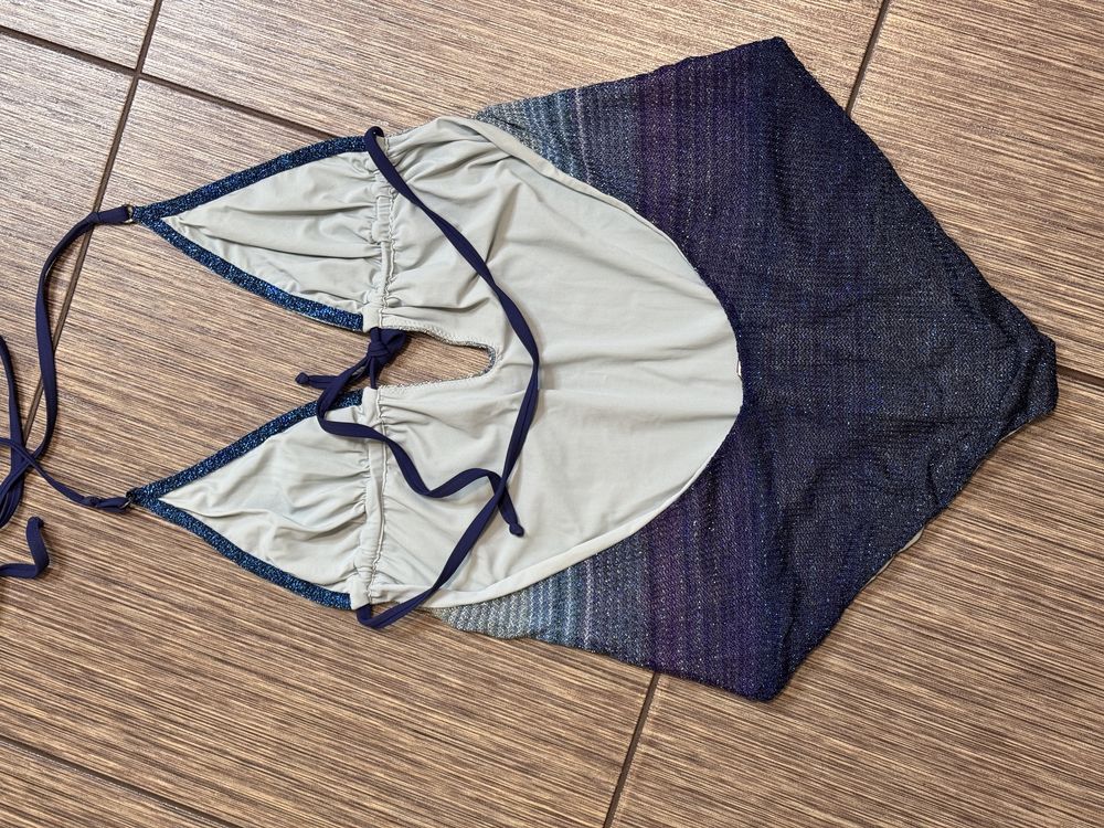 купальник з трикотажу з віскози та люрексу missoni, оригінал