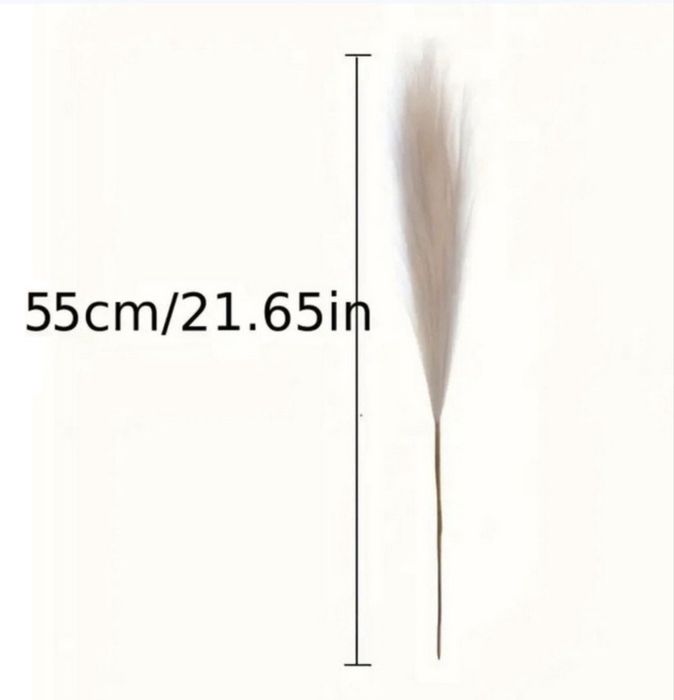Sztuczne trawy pampasowe 55cm – zestaw 24 szt. (3 kolory)