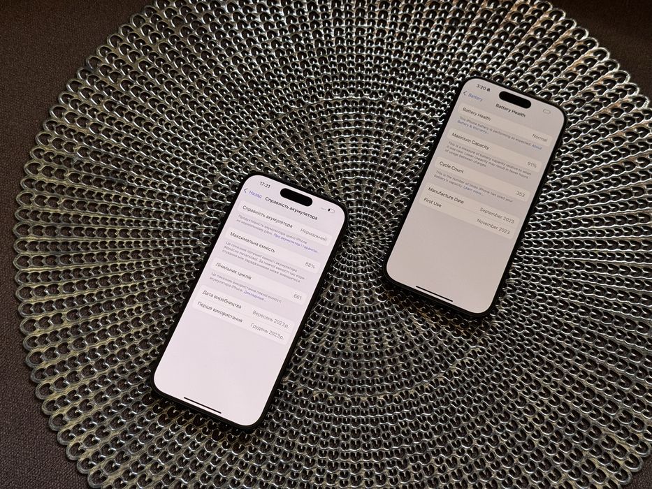 Apple Iphone 15 pro 256gb Black blue Neverlock Батарея 91%