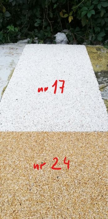 Komplet 100% UV na 37 m2 kamienny dywan Grys WHITE frakcja 2-7 mm