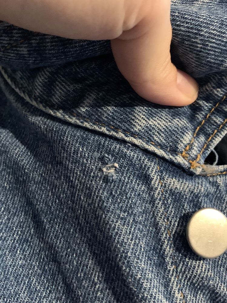 Kurtka katana jeansowa damska 36/s 38/m h&m z ozdobami