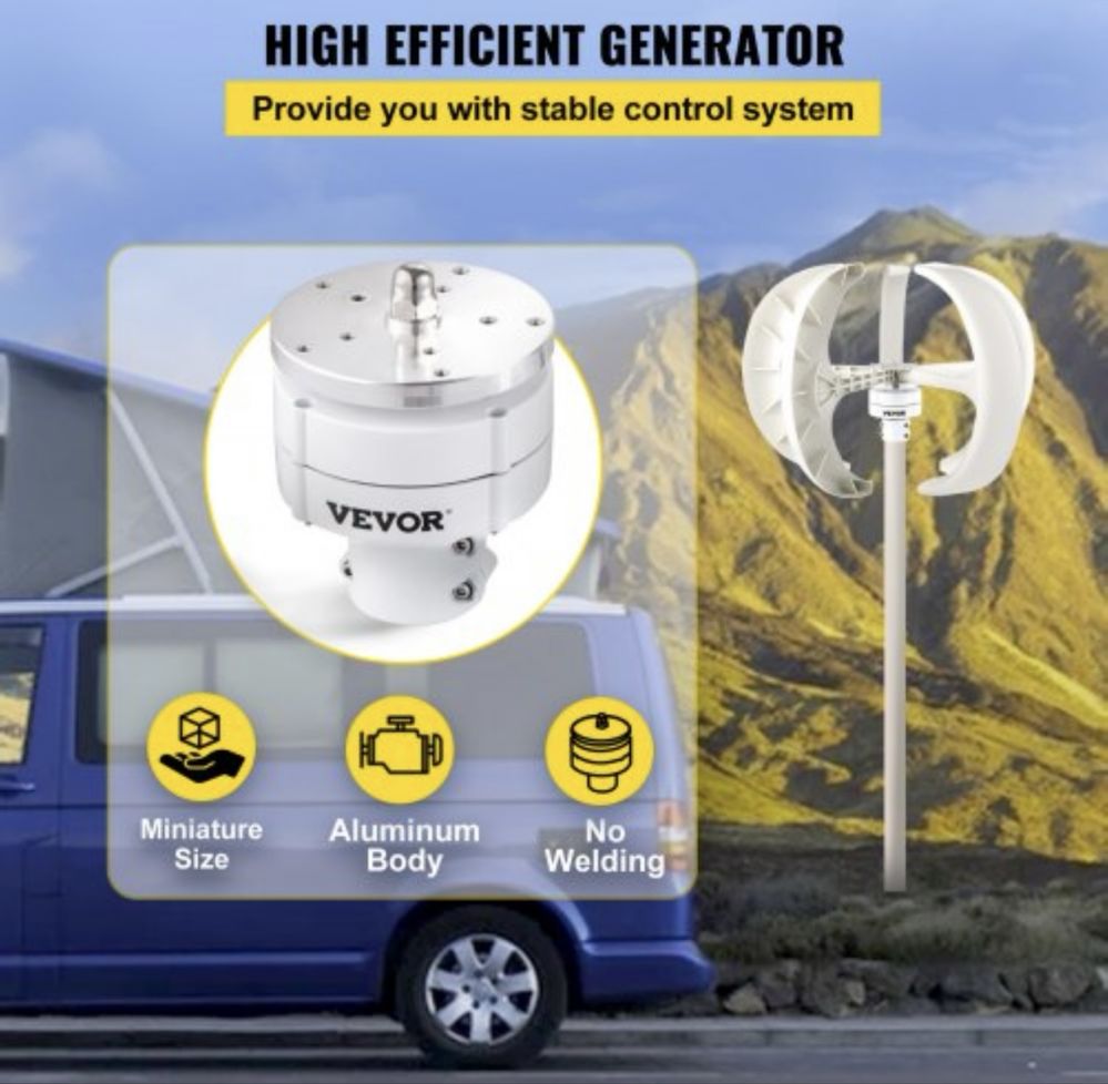 Вітрогенератор 12v 400W генератор