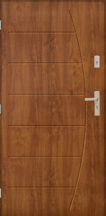 Drzwi KACPRZAK 90x200 Drzwi Zewnętrzne Boston Złoty dąb Lewe