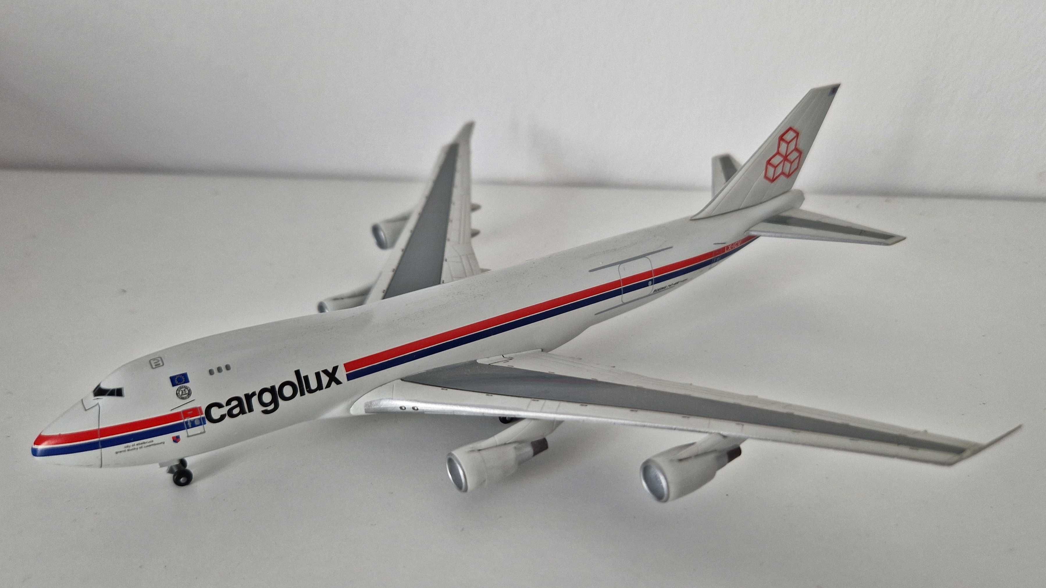 Boeing B747-400F Cargolux LX-ICV – model samolot metalowy skala 1:400