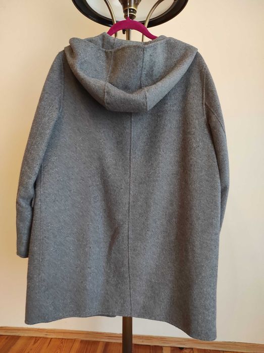 Wełniany płaszczyk ZARA XL szary