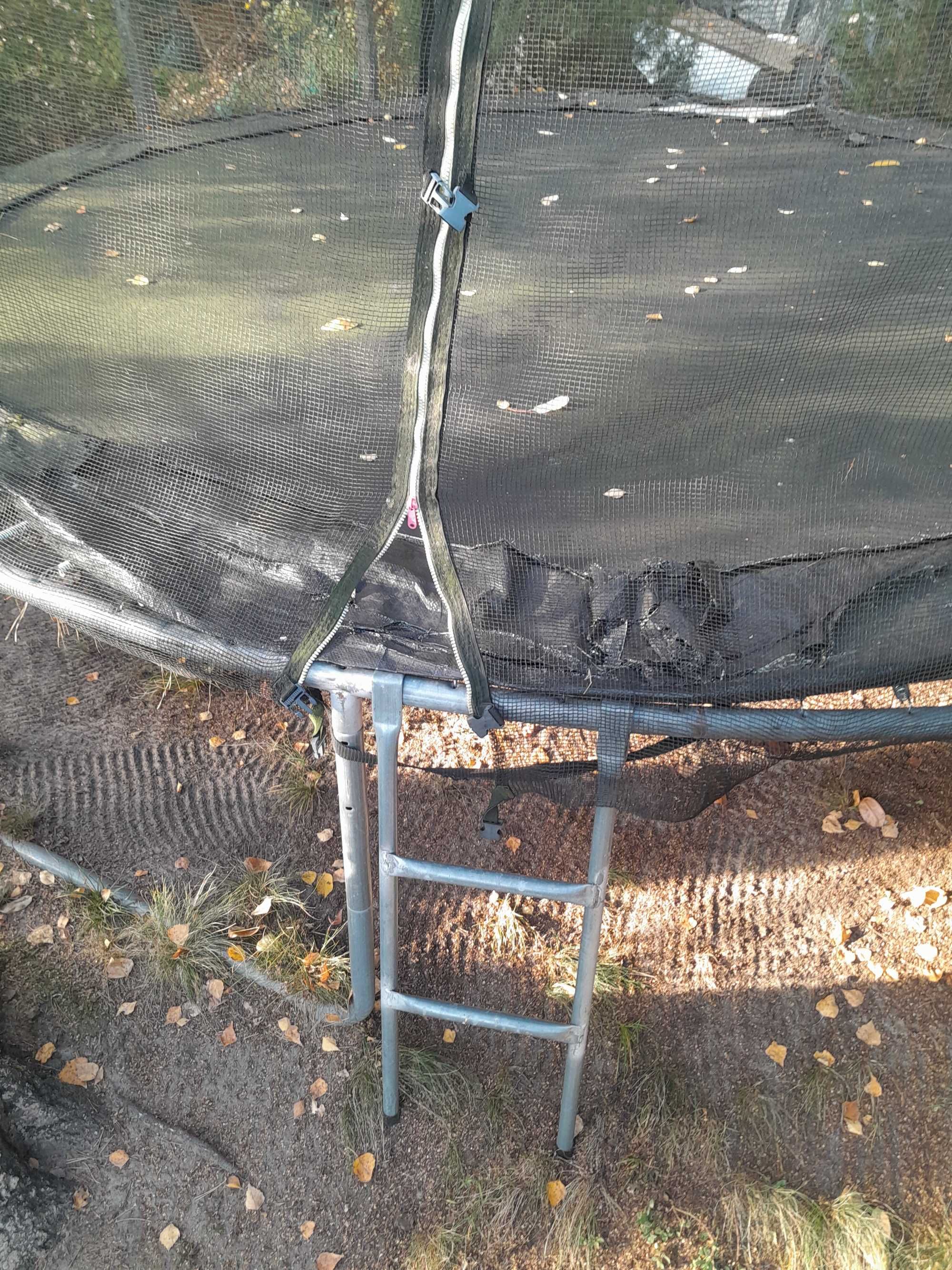 Trampolina 385 cm 6 nóg duża stabilna