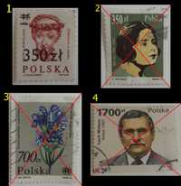 Znaczki pocztowe, Polska, 1990 do 2001, 15 sztuk