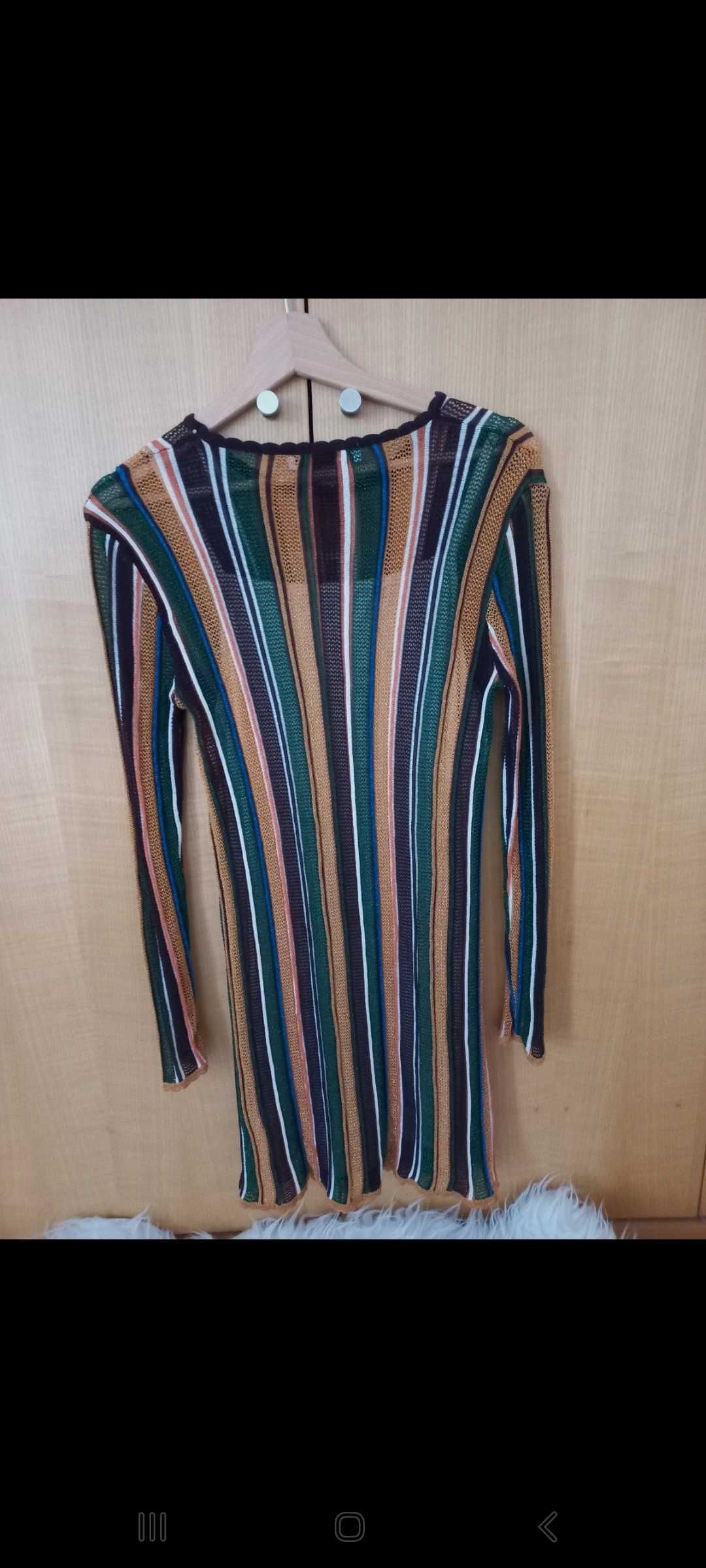 Vestido malha rendada Zara, novo com etiqueta