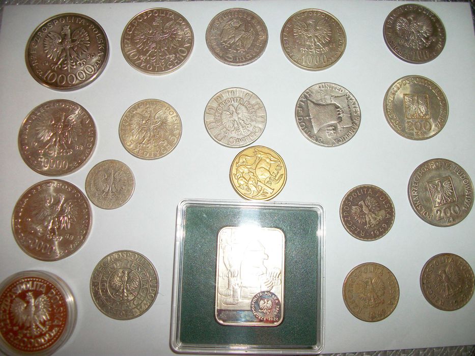 Srebrne monety - kolekcja /są i unikaty/