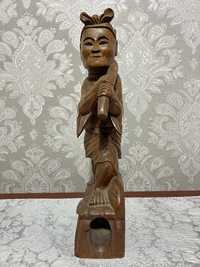 Drewniana figurka Japońskiego Rolnika