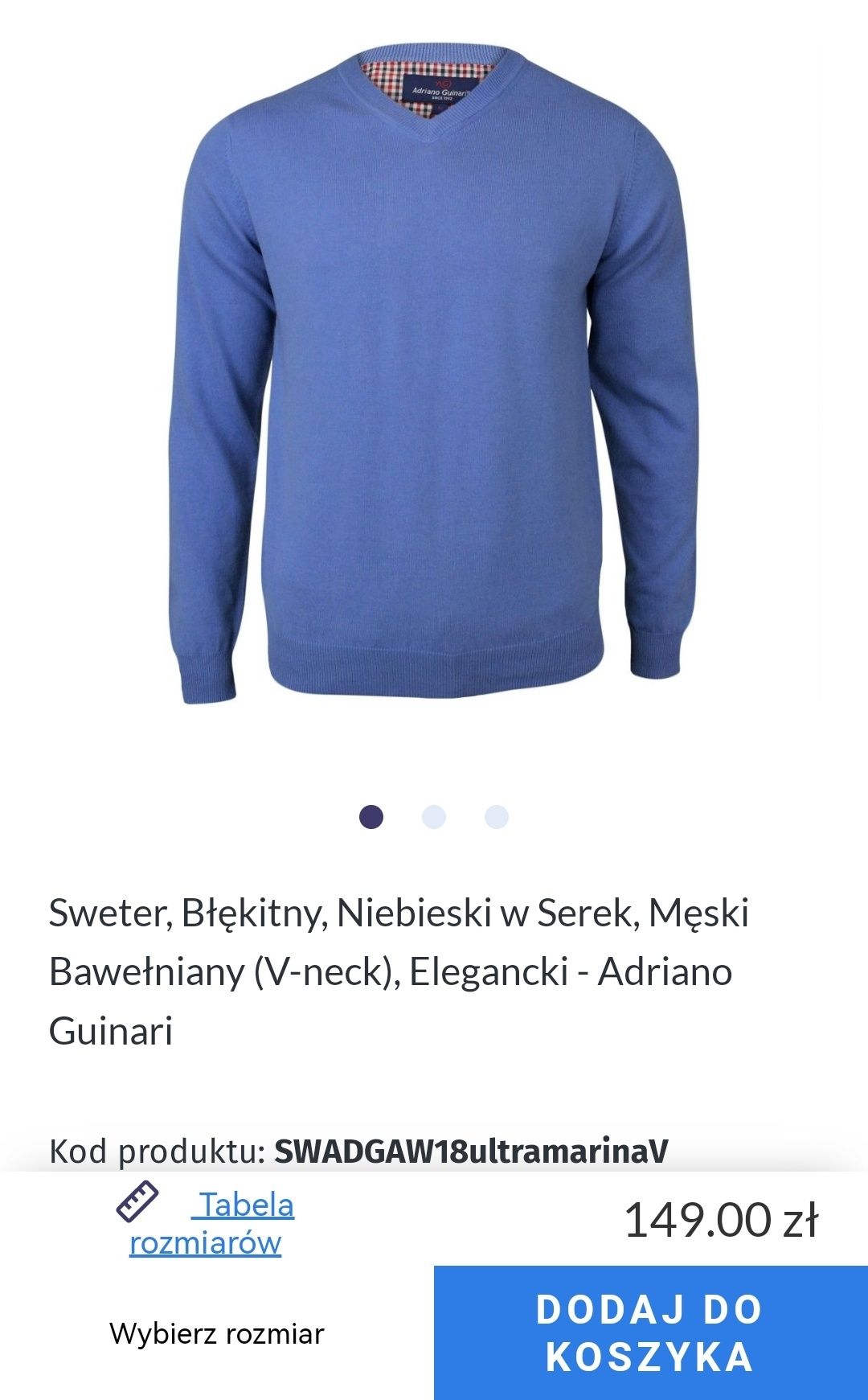 Sweter xxl Adriano Guinari